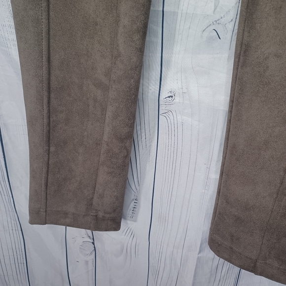 Andrew Marc Brown Faux Suede Pull On Pants - Picture 6 of 11